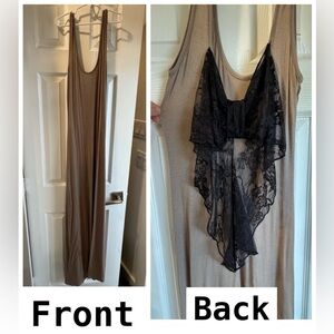 NWT Dainty Hooligan Maxi Dress with Lace Bow on Back
